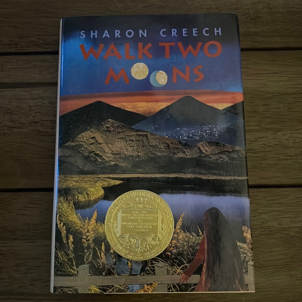 "Walk Two Moons" by Sharon Creech. 280 pages. Ages 8-12.